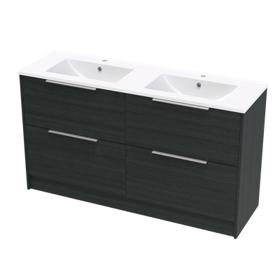 Nikau Valley 1500 Double Bowl Double Drawers Floor Vanity