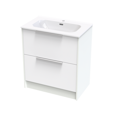 Nikau Aura 750 Double Drawer Floor Vanity