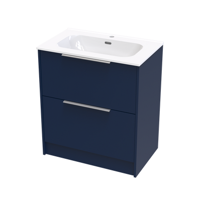 Nikau Aura 750 Double Drawer Floor Vanity