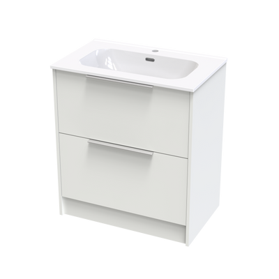 Nikau Aura 750 Double Drawer Floor Vanity