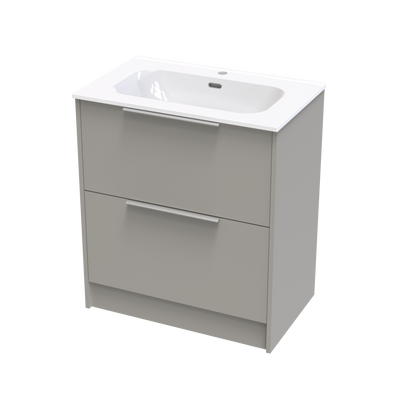 Nikau Aura 750 Double Drawer Floor Vanity