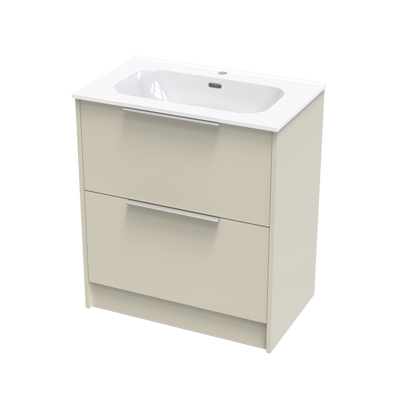 Nikau Aura 750 Double Drawer Floor Vanity