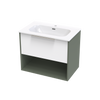 Nikau Aura 750 Drawer Open Shelf Two Tone Wall Vanity