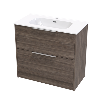 Nikau Aura 900 Double Drawer Floor Vanity