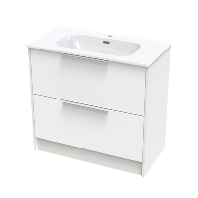 Nikau Aura 900 Double Drawer Two Tone Floor Vanity