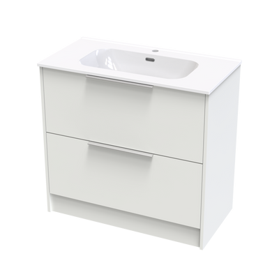 Nikau Aura 900 Double Drawer Floor Vanity