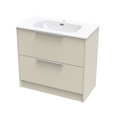 Nikau Aura 900 Double Drawer Floor Vanity