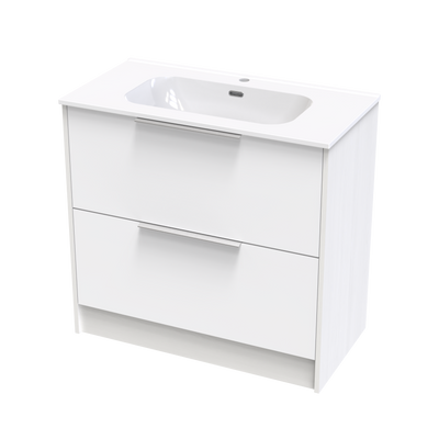 Nikau Aura 900 Double Drawer Two Tone Floor Vanity