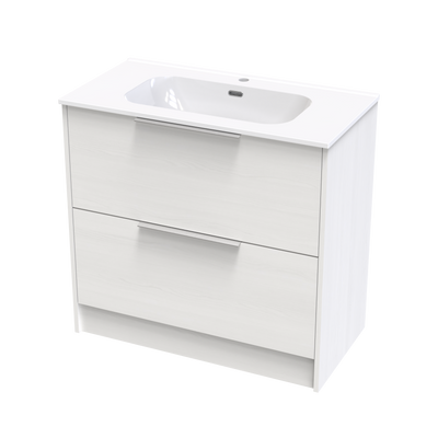 Nikau Aura 900 Double Drawer Floor Vanity