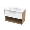 Nikau Aura 900 Drawer Open Shelf Two Tone Wall Vanity