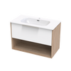 Nikau Aura 900 Drawer Open Shelf Two Tone Wall Vanity