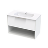 Nikau Aura 900 Drawer Open Shelf Two Tone Wall Vanity