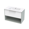 Nikau Aura 900 Drawer Open Shelf Two Tone Wall Vanity