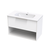 Nikau Aura 900 Drawer Open Shelf Two Tone Wall Vanity