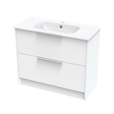 Nikau Aura 1000 Double Drawer Floor Vanity