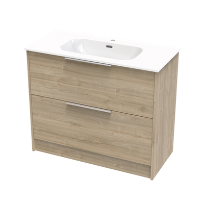 Nikau Aura 1000 Double Drawer Floor Vanity