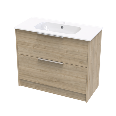 Nikau Aura 1000 Double Drawer Floor Vanity