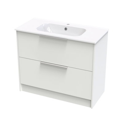 Nikau Aura 1000 Double Drawer Floor Vanity