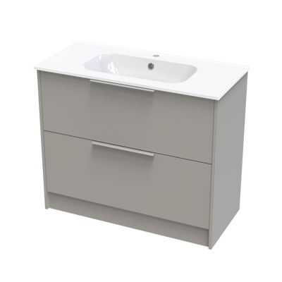 Nikau Aura 1000 Double Drawer Floor Vanity