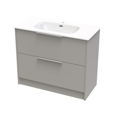 Nikau Aura 1000 Double Drawer Floor Vanity