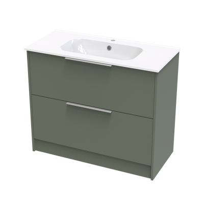 Nikau Aura 1000 Double Drawer Floor Vanity