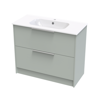 Nikau Aura 1000 Double Drawer Floor Vanity