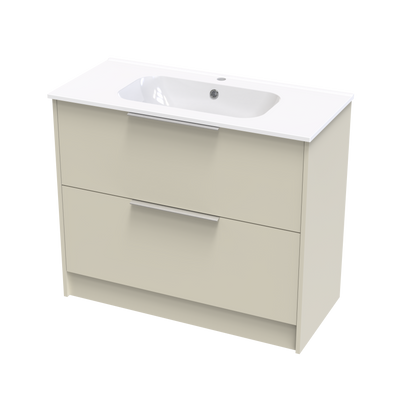 Nikau Aura 1000 Double Drawer Floor Vanity