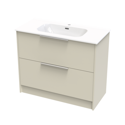 Nikau Aura 1000 Double Drawer Floor Vanity
