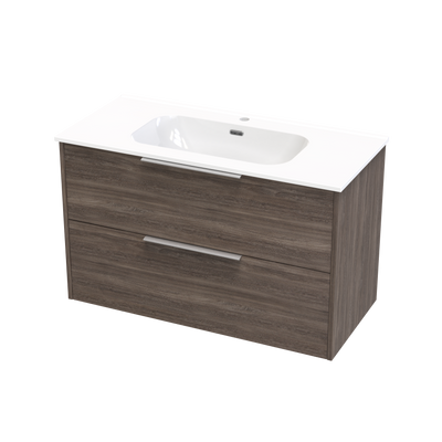 Nikau Aura 1000 Double Drawer Wall Vanity