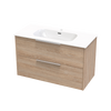 Nikau Aura 1000 Double Drawer Wall Vanity