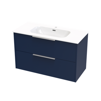 Nikau Aura 1000 Double Drawer Wall Vanity