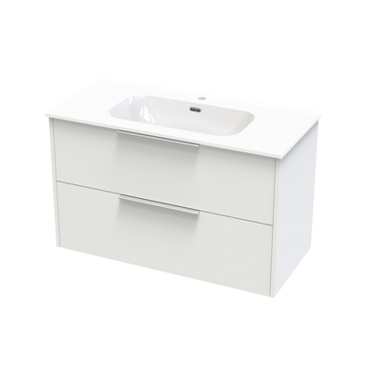 Nikau Aura 1000 Double Drawer Wall Vanity
