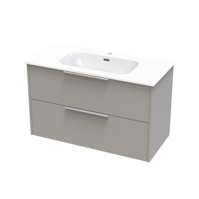 Nikau Aura 1000 Double Drawer Wall Vanity