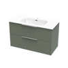 Nikau Aura 1000 Double Drawer Wall Vanity