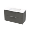 Nikau Aura 1000 Double Drawer Wall Vanity