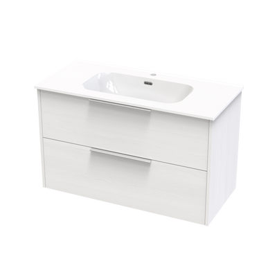 Nikau Aura 1000 Double Drawer Wall Vanity