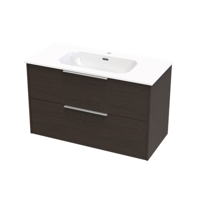 Nikau Aura 1000 Double Drawer Wall Vanity