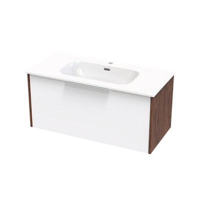 Nikau Aura 1000 Single Drawer Two Tone Wall Vanity