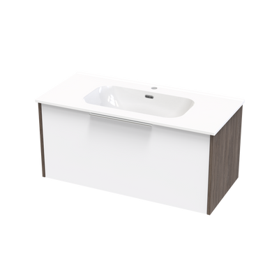 Nikau Aura 1000 Single Drawer Two Tone Wall Vanity