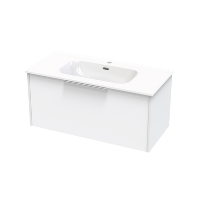 Nikau Aura 1000 Single Drawer Two Tone Wall Vanity