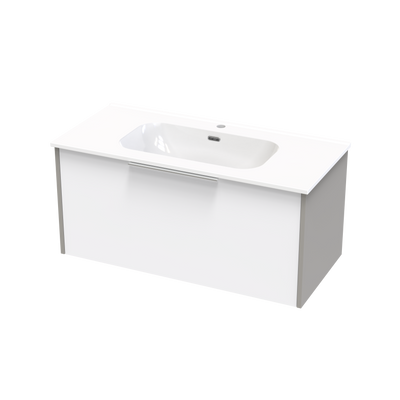 Nikau Aura 1000 Single Drawer Two Tone Wall Vanity