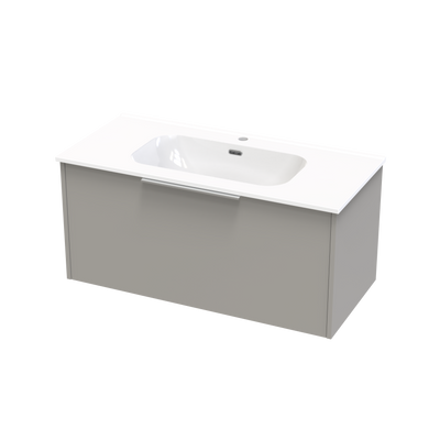 Nikau Aura 1000 Single Drawer Wall Vanity