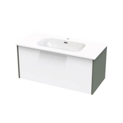 Nikau Aura 1000 Single Drawer Two Tone Wall Vanity