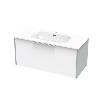 Nikau Aura 1000 Single Drawer Two Tone Wall Vanity