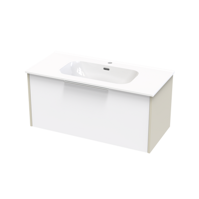 Nikau Aura 1000 Single Drawer Two Tone Wall Vanity