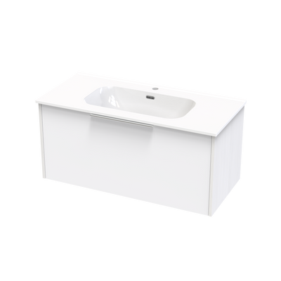 Nikau Aura 1000 Single Drawer Two Tone Wall Vanity