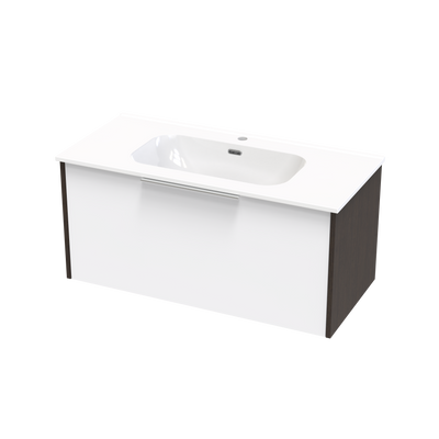 Nikau Aura 1000 Single Drawer Two Tone Wall Vanity
