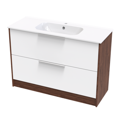 Nikau Aura 1200 Double Drawer Two Tone Floor Vanity