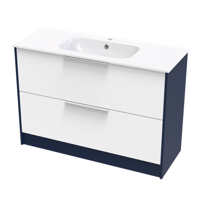 Nikau Aura 1200 Double Drawer Two Tone Floor Vanity