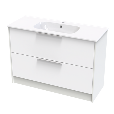 Nikau Aura 1200 Double Drawer Two Tone Floor Vanity